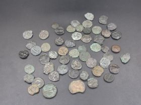Collection of Ancient coins predominantly Celtic (54 coins) (Victor Brox collection)