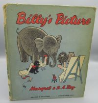Rey (Margret) & (H.A.) - Billy's Picture, Harper & Brothers 1948, signed hardback, a/f