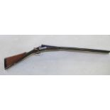 W. Richards 12B side-by-side shotgun, double trigger, barrel length 32", overall length 48.5",