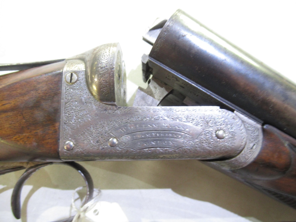 William Evans of London 12B side-by-side shotgun, double trigger, box lock ejector, barrel length - Image 2 of 3