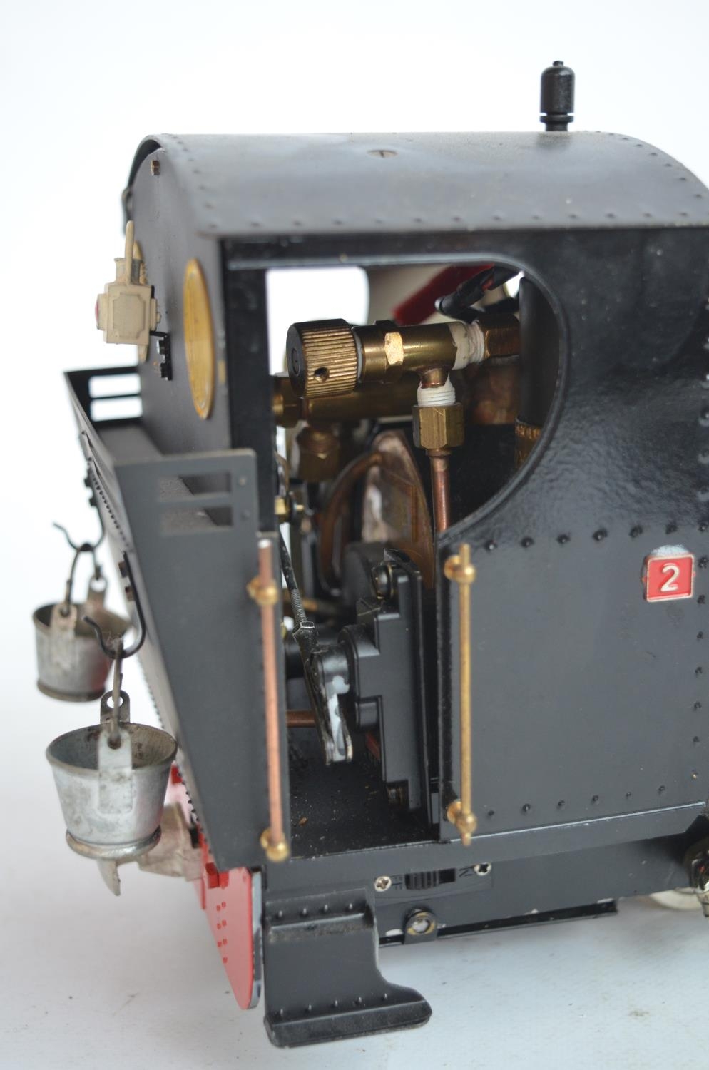 32mm G gauge outdoor metal narrow 0-4-0 'Piccadilly' model steam locomotive with added remote - Image 7 of 11