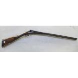 Cogswell & Harrison 12B side-by-side shotgun, double trigger, ejector, barrel length 30", overall