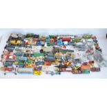 Extensive collection of mostly vintage diecast models from Corgi, Matchbox, Dinky etc, including