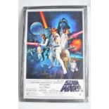 Framed Star Wars poster (2004) signed by Darth Vader actor David Prowse with certificate of