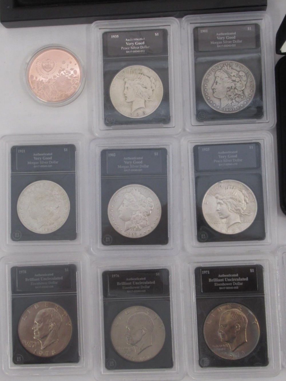 11 American silver dollars encapsulated, 8 Uncirculated Dollars encapsulated, Republic of Palau - Image 4 of 5