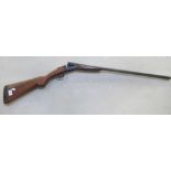 Single barrel 12bore shotgun. 30ins barrel 14ins length of pull. SN YA6370. Shotgun certificate