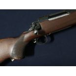 Enfield P14 action border barrel bishop stock .300 WINMG bolt action target type rifle, serial no.