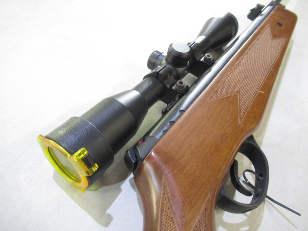 Edgar Brothers Hatsan Quattro Trigger .22 break barrel air rifle with PAO 4x40 scope, overall - Image 2 of 2