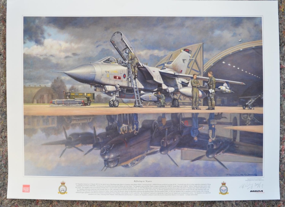 Two aviation prints by Ronald Wong to include Limited edition 'Reflecting On 70 Years' by Ronald - Bild 2 aus 9