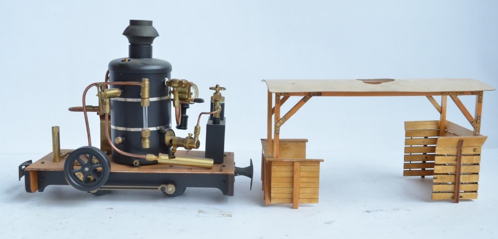 32mm G gauge outdoor metal narrow 0-4-0 steam engine 'Henry' from Regner, with German language - Image 2 of 6