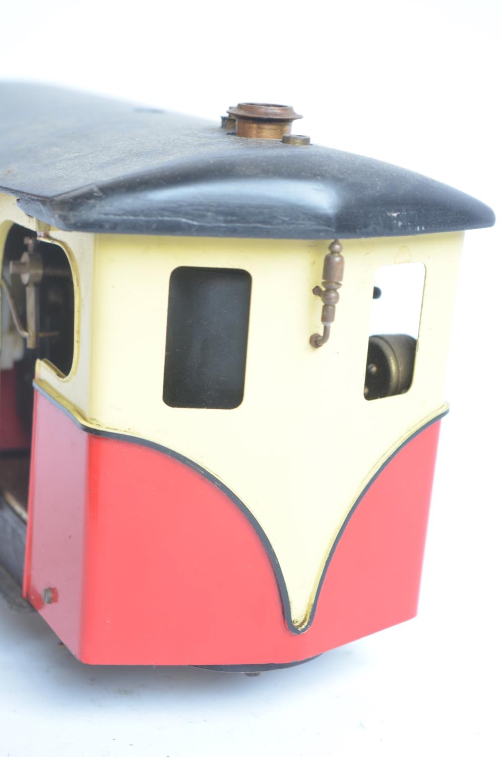 32mm G gauge outdoor metal narrow railcar model steam locomotive with added remote control - Bild 4 aus 8