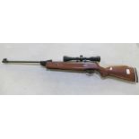 Edgar Brothers Hatsan Quattro Trigger .22 break barrel air rifle with PAO 4x40 scope, overall