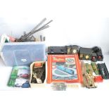 Collection of used OO gauge model railway accessories to include power controllers, track, a