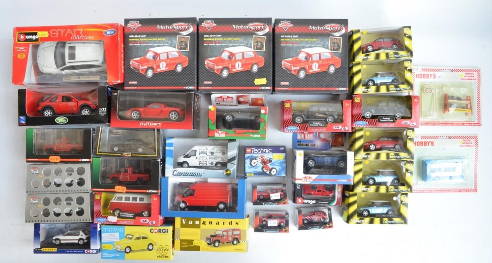Collection of mostly diecast model cars, various manufacturers and scales to include 3x Corgi 1/43
