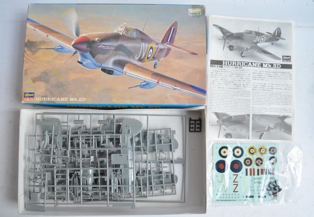 Five unbuilt 1/48 scale plastic model kits, most with extra detailing sets to include Eduard Tempest - Image 3 of 14