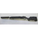 Steyr Mannlicher 'Tactical Scout' 7.62 calibre bolt action rifle. With fitted moderator,