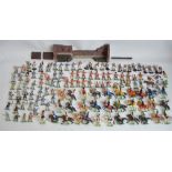 Collection of mostly medieval and 19th century British and French toy soldier models to include cast