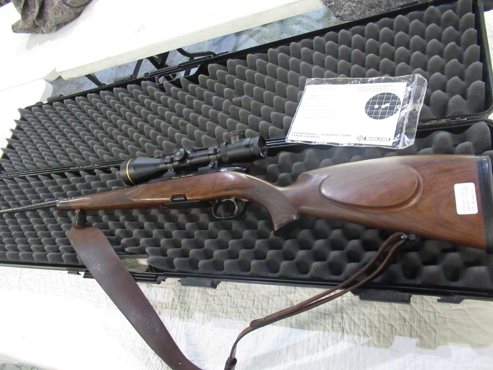 Steyr Mannlicher "Classic" .243 cal bolt action rifle, made in Austria, with ribbed barrel L22.5"/