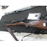 Steyr Mannlicher "Classic" .243 cal bolt action rifle, made in Austria, with ribbed barrel L22.5"/