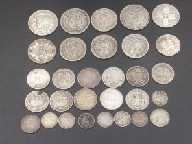 Assorted collection of Queen Victoria, George III, George IV and William IV silver content coins (