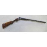 AYA 16B side-by-side shotgun, double trigger, ejector, barrel length 28", overall length 45", length