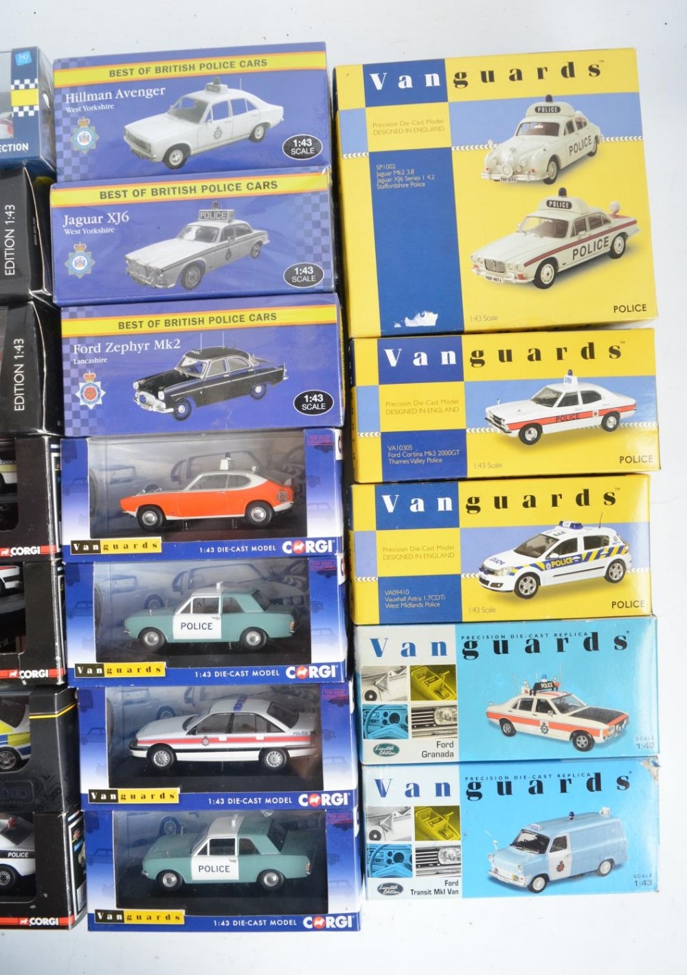 Collection of diecast model Police cars and vehicles from Corgi, Corgi Vanguards, Atlas Editions, - Bild 2 aus 8