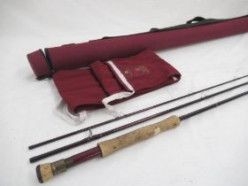 Hardy 'Swift' 10' three-section Trout fly rod. In excellent condition, complete with original