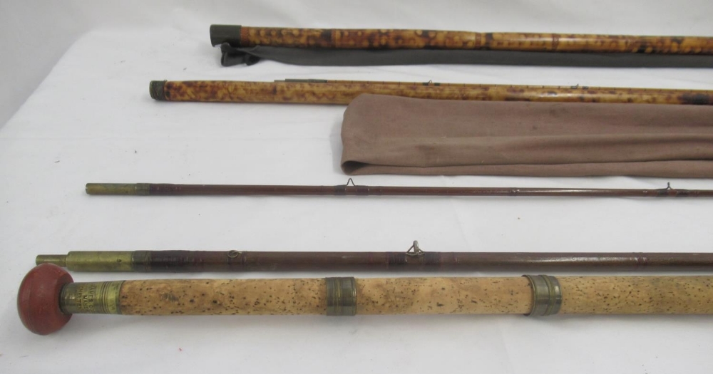 A vintage James Ogden wooden three-section Salmon rod with cork handle. In good condition and - Image 2 of 10
