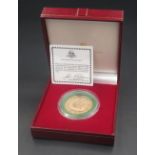 The Birmingham Mint - 9ct gold medal to Commemorate the Wedding of H.R.H. Prince Charles to Lady