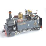 32mm G gauge manual control outdoor metal narrow 0-4-0 'William Byrd' model steam locomotive from