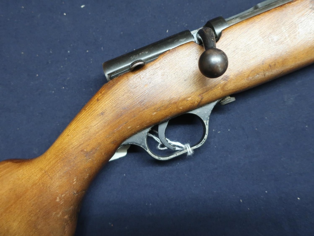 Stevens .410 bolt action tube fed shotgun (lacking tube) serial no. 123 (section 1 certificate