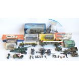 Collection of modern and vintage mostly diecast military vehicle models to include vintage Britain'