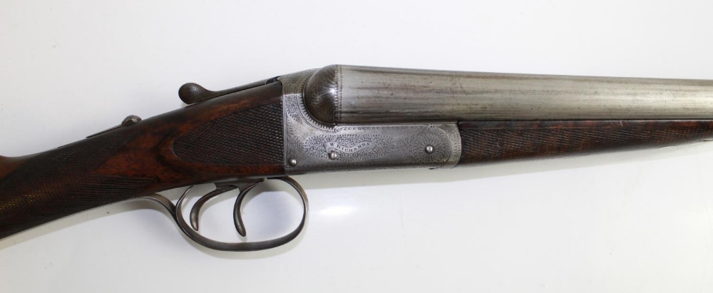 W. Richards 12 bore double barrel Shotgun. (out of proof) 28ins barrel, 14ins length of pull. Serial - Image 2 of 4