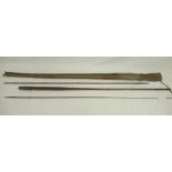 Vintage wooden Army and Navy Stores three-piece fly fishing and general purpose rod, complete with