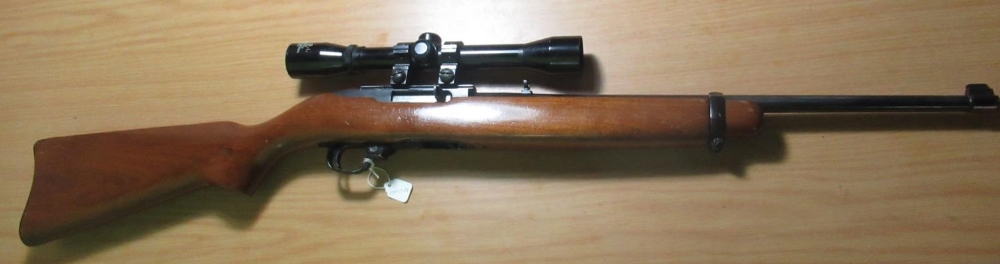 Ruger Model 10/22 carbine .22 cal, mounted with ASI 4x32 scope, complete with box magazine, serial - Image 2 of 8