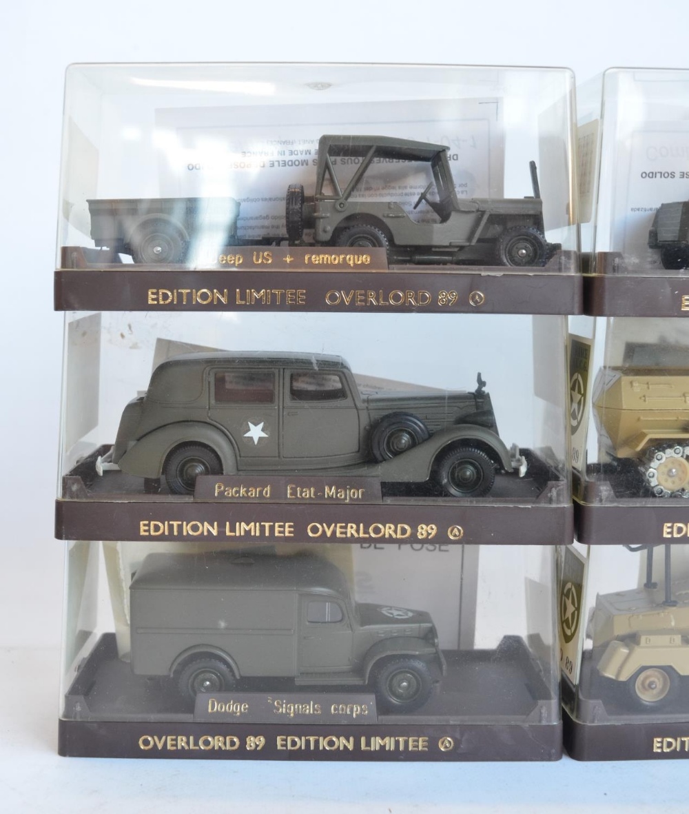 Twelve limited edition 1/50 scale 'Overlord 89' diecast WWII military vehicles from Solido. Models - Bild 5 aus 7