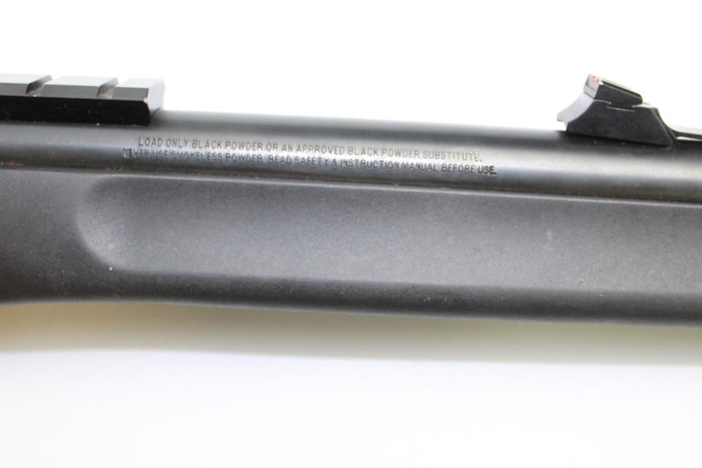 Thompson/Center. Modern Muzzle loading Rifle from Springfield MA. 50cal. Black powder only. Black - Image 3 of 4