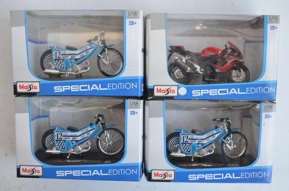 Twelve boxed 1/18 scale plastic special edition motorcycle models from Maisto to include 11x - Bild 4 aus 5