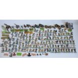 Collection of mostly Britain's Deetail WWII and postwar toy soldier figures including vehicles. Also