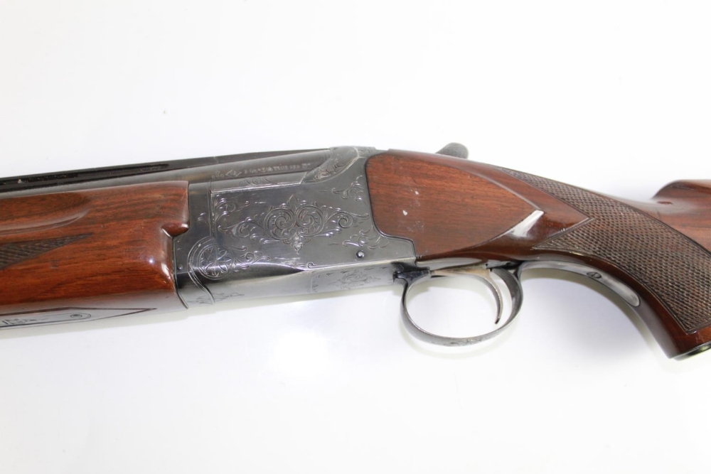 Winchester 101 12bore over under Shotgun. Single Trigger, Ejector. 26ins Barrels, Length of pull - Image 4 of 4