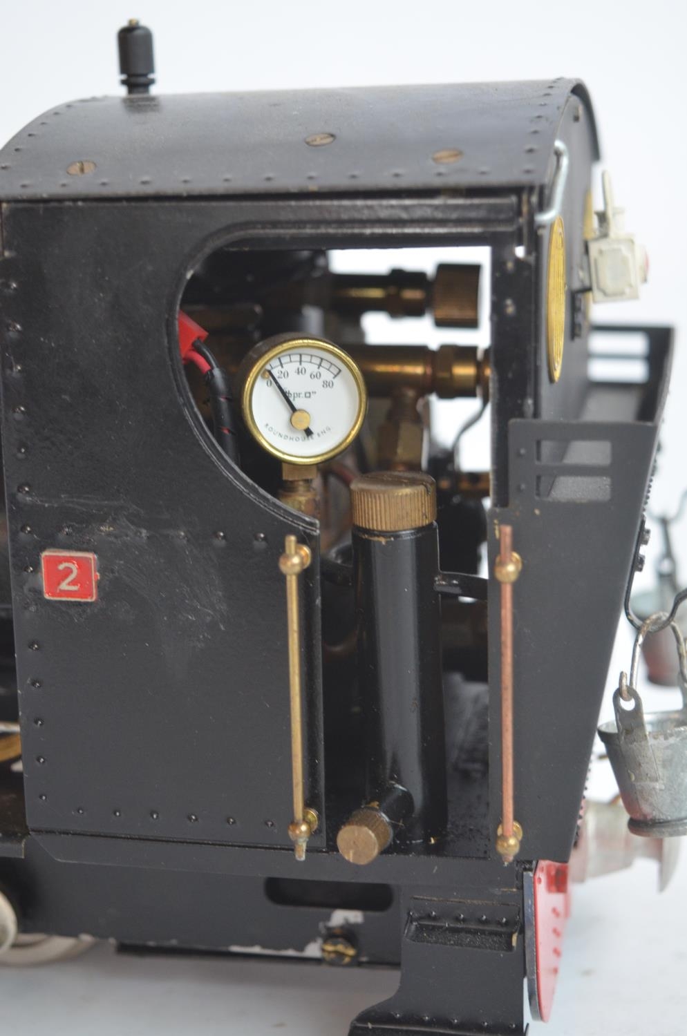 32mm G gauge outdoor metal narrow 0-4-0 'Piccadilly' model steam locomotive with added remote - Image 4 of 11