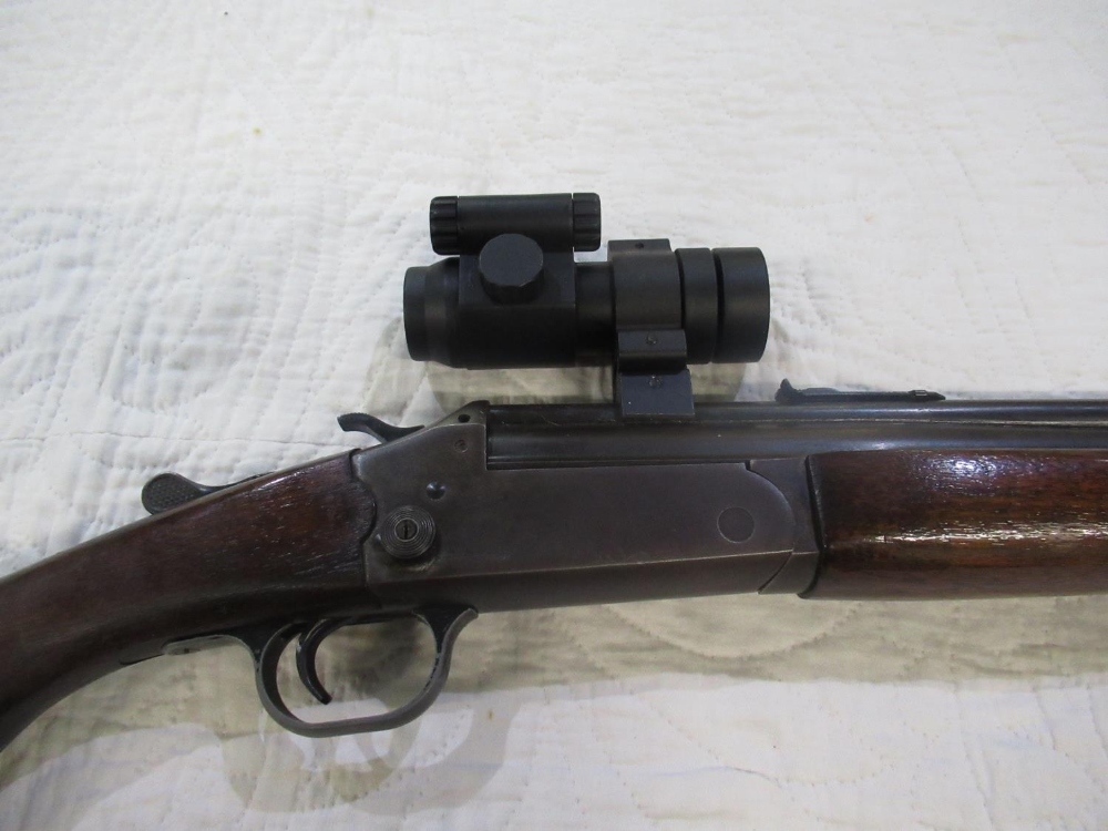 Savage .410 and .22 combination rifle, 3" chamber, hammer action with Hawk Sport Dot scope, barrel - Image 2 of 3