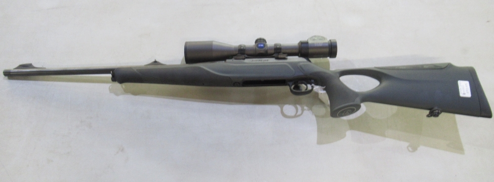 Sauer 404 .308 calibre bolt action rifle. With Zeiss Duralyt scope, magazines, and complete with