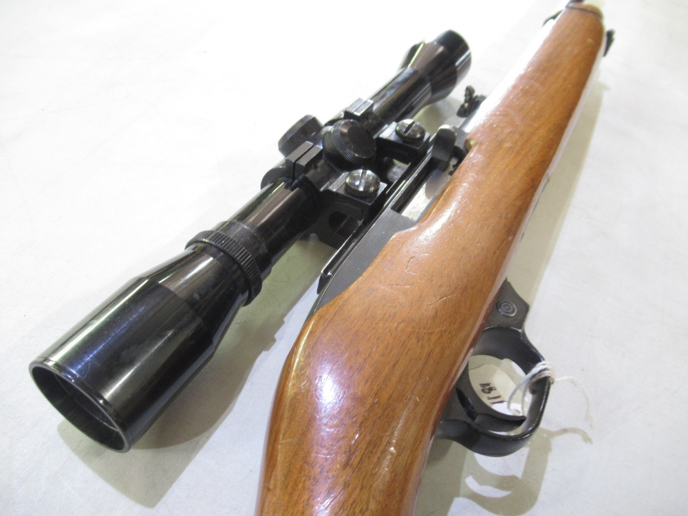 Ruger Model 10/22 carbine .22 cal, mounted with ASI 4x32 scope, complete with box magazine, serial - Image 6 of 8
