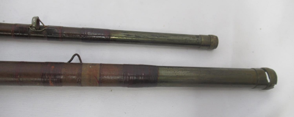 A vintage James Ogden wooden three-section Salmon rod with cork handle. In good condition and - Image 5 of 10