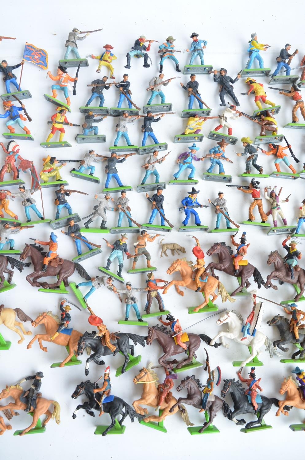 Collection of Britain's Deetail Cowboys, Indians and American Civil War toy soldiers including - Image 4 of 6