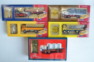 Five 1/50 scale diecast limited edition commercial vehicle model sets from Corgi to include