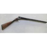 William Evans of London 12B side-by-side shotgun, double trigger, box lock ejector, barrel length