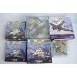 Collection of 1/144 scale diecast WWII era allied model aircraft from Corgi Aviation archive to