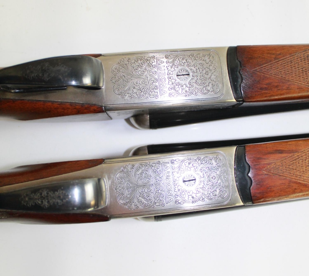 Two Laurona Side by Side Shotguns. Double trigger Ejectors. Barrel Lengths 28ins and 28 1/4 ins. - Bild 4 aus 8